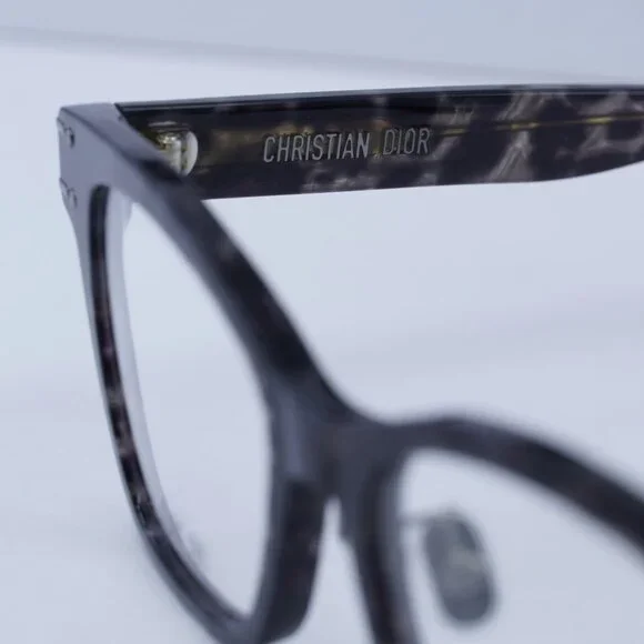 Dior DIORSIGNATUREO S2F 6800 Square Eyeglasses 53mm - Grey Leopard - Picture 5 of 11